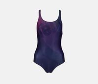 Womens Optic One Piece  Navy/Purple - thumbnail