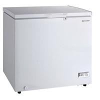 Sharp 320 Liters Large Free Standing Chest Freezer With Built In Condenser, White,1 Year Brand warranty - SCFK320XWH3