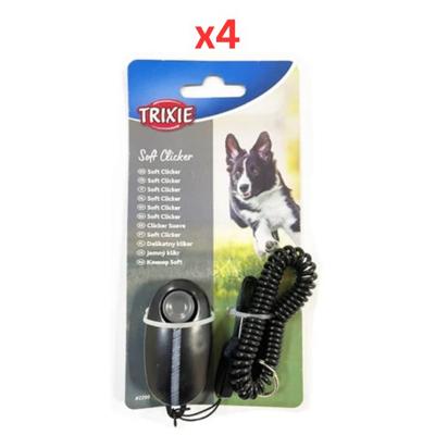 Trixie Dog Activity Soft Clicker For Dog Training Black (Pack Of 4) Trixie Dog Activity Soft Clicker For Dog Training Black (Pack Of 4)