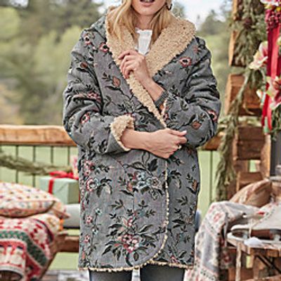 Women's Teddy Coat Street Daily Going out Fall Winter Regular Coat Regular Fit Warm Breathable Elegant Streetwear Jacket Long Sleeve Solid Color Pocket Gray Lightinthebox