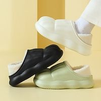 Foot Feel Cotton Slippers Women's Home Use Thick Sole Indoor Lovers Cute Cotton Slippers Lightinthebox - thumbnail