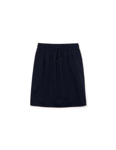 Elasticised Waistband Piqué Mid-Length Skirt