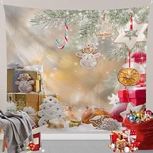 Christmas Gift Hanging Tapestry Wall Art Large Xmas Tapestry Mural Decor Photograph Backdrop Blanket Curtain Home Bedroom Living Room Decoration miniinthebox