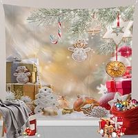 Christmas Gift Hanging Tapestry Wall Art Large Xmas Tapestry Mural Decor Photograph Backdrop Blanket Curtain Home Bedroom Living Room Decoration miniinthebox - thumbnail