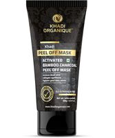 Khadi Organique Activated Bamboo Charcoal Peel Off Mask (SLS & paraben Free) 100g