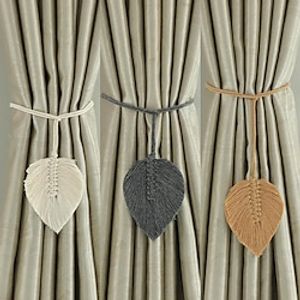 1 Pcs Boho Curtain Tie Backs Drapery Tiebacks Holdbacks Window Decor Accessories Buckle Farmhouse by Hand-Woven Cotton Rope, Bohemian Decoration miniinthebox