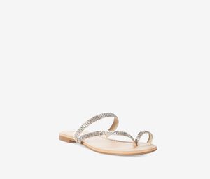 Womens Mistye2 Flat Sandals  Bisque
