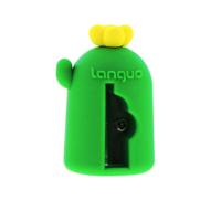 Languo Cactus Shape Creative Silicone Pencil Sharpener - thumbnail