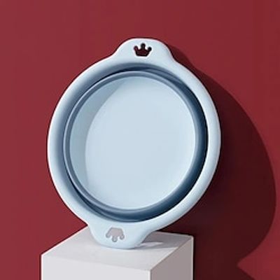 1pc Portable Foldable Laundry Basin, Plastic Travel Folding Wash Basin, Durable Wash Basin miniinthebox