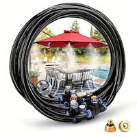 Outdoor Misting Cooling System 8m(26ft) Misting Line 11 Brass Mist Nozzles for Patio Garden Greenhouse Lightinthebox