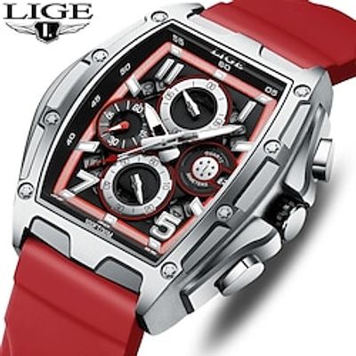 2023 New Watch LIGE Fashion Casual Watches for Men Sport Military Waterproof Chronograph Calendar Wrist Watch Mens Quartz Clock Relojes Hombre miniinthebox