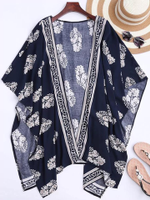 Women Floral Print Kimono Hippie Kimono