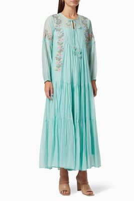 Meryl Maxi Dress in Cotton Silk Meryl Maxi Dress in Cotton Silk