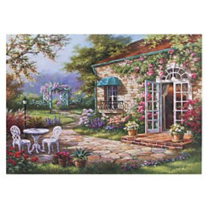 1000 pcs Garden Theme Jigsaw Puzzle Educational Toy Adult Puzzle Gift Stress and Anxiety Relief Adorable Decompression Toys Parent-Child Interaction Cardboard Paper Teenager Adults' Toy Gift miniinthebox