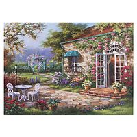 1000 pcs Garden Theme Jigsaw Puzzle Educational Toy Adult Puzzle Gift Stress and Anxiety Relief Adorable Decompression Toys Parent-Child Interaction Cardboard Paper Teenager Adults' Toy Gift miniinthebox - thumbnail