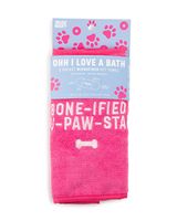 Core 2 Pocket Microfiber Pet Towel Hot Pink