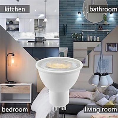 10pcs 6pcs Led Spotlight GU10 38 Degree Lighting Bulb Indoor Lighting 3000K 4000K 6000K Bombillas Lampada Spot light miniinthebox 10pcs 6pcs Led Spotlight GU10 38 Degree Lighting Bulb Indoor Lighting 3000K 4000K 6000K Bombillas Lampada Spot light miniinthebox