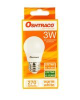 Oshtraco 3W E27 Warm White 3000k LED Lamp Oshtraco 3W E27 Warm White 3000k LED Lamp