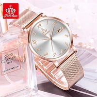 Fate Love Brand Women Quartz Watch Luxury Large Dial Fashion Business Calendar Waterproof Alloy PU Leather Watch Lightinthebox - thumbnail