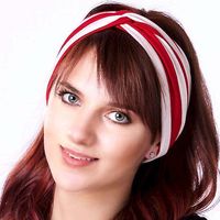 Elastic Stripe Headband Yoga Turban Headband Hair Band
