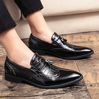 Men's Loafers  Slip-Ons Casual Classic Daily Office  Career PU Black Brown Spring Summer Lightinthebox - thumbnail