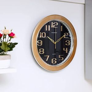 Olsenmark Wall Clock Large Round Wall Clock-(Dual Tone)-(OMWC1778)