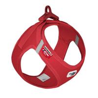 Curli Vest Harness With Curli Clasp Softshell For Dogs - Red XXS
