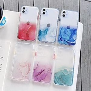 Case For iPhone 6 7 8 6plus 7plus 8plus  XR XS XSMAX  X SE  11  11Pro   11ProMax Transparent Back Cover Marble TPU miniinthebox