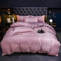 Solid Color Washing Sanding Duvet Cover Set Bedding Set Luxury Soft Microfiber Comforter Cover Queen Size 4 Piece Bedding Set 1 Duvet Cover 1 Bed Sheet 2 Pillowcases) coverlet miniinthebox - thumbnail