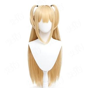 Misa Amane Wigs Misa Amane cosplay Wig Anime  Cosplay Wig HSIU Misa Amane Women  Cosplay Golden Long Hairwig Cap MisaMisa Wig Lightinthebox