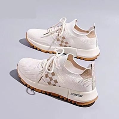 Women's Sneakers Flyknit Shoes Slip-on Sneakers Outdoor Daily Color Block Summer Lace-up Platform Round Toe Sporty Casual Walking Tissage Volant Lace-up Pink Khaki Gray Lightinthebox Women's Sneakers Flyknit Shoes Slip-on Sneakers Outdoor Daily Color Block Summer Lace-up Platform Round Toe Sporty Casual Walking Tissage Volant Lace-up Pink Khaki Gray Lightinthebox