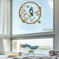 Spring Branch Bird Can Remove Non-adhesive Electrostatic Film Double-sided Visible Window Stickers Living Room Bedroom Study Window Window Stickers miniinthebox - thumbnail