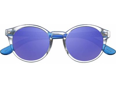 Zippo OB137-02 Round Shape Sunglasses For Men, 50 mm Size, Blue Transparent - 267000570 Zippo OB137-02 Round Shape Sunglasses For Men, 50 mm Size, Blue Transparent - 267000570