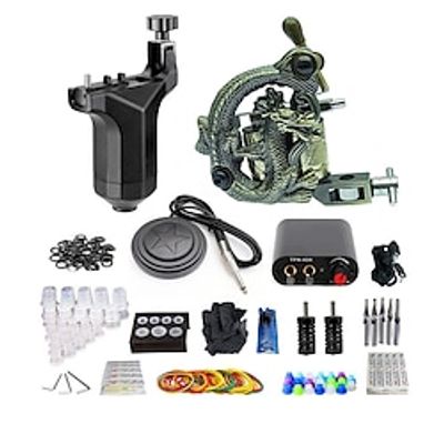 BaseKey Professional Tattoo Kit Tattoo Machine - 2 pcs Tattoo Machines, Professional Aluminum Alloy 16 W Coil Tattoo Machine Lightinthebox