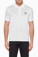 Embroidered Skull Patch Polo T-Shirt - thumbnail