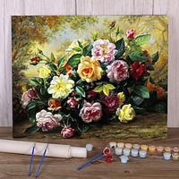 DIY Acrylic Painting Kit Flowers Oil Painting By Numbers On Canvas For Adults Unique Gift Home Decor 16 20 Inch Lightinthebox