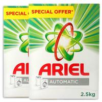 Ariel Automatic Detergent Powder Green 2 x 2.5 Kg