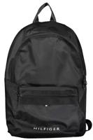 Tommy Hilfiger Black Polyester Backpack (TO-22078)