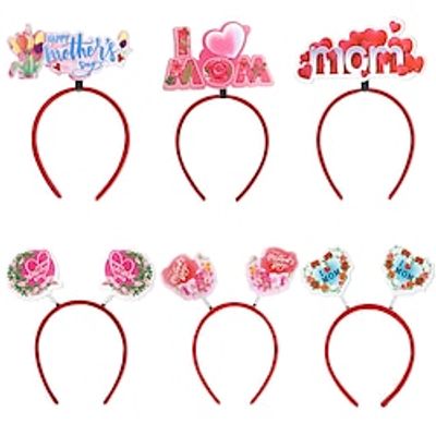 Mother's Day headband Holiday party decoration photo props Mother's Day carnation headband Lightinthebox