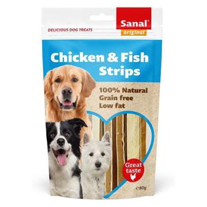Sanal Dog Chicken & Fish Strips 80g