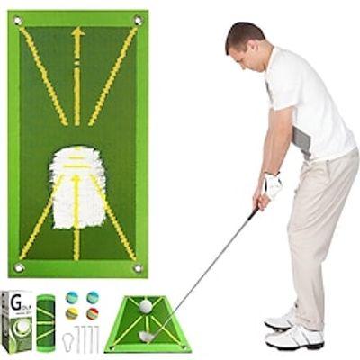 New Rubber Bottom Golf Hitting Pad Ball Piece Hitting Pad Golf Swing Trajectory Detection Pad Lightinthebox