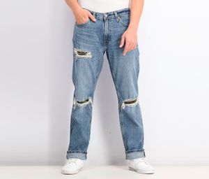Mens 541 Athletic Taper Fit Camo Patch Rip Jeans  Blue Comet Camo