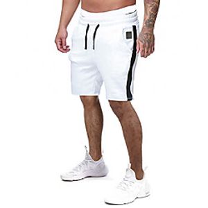 Men's Shorts Shorts Pants Solid Color White Black Light Grey miniinthebox