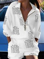 Summer Casual Print Two-piece Set - thumbnail