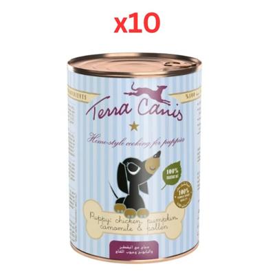 Terra Canis Puppy Chicken Dog Wet Food 400G (Pack of 10)