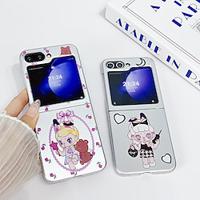 Phone Case For Samsung Galaxy Z Flip 5 Z Flip 4 Z Flip 3 Back Cover with Wrist Strap Shockproof PC Lightinthebox