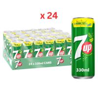 7Up Carbonated Soft Drink Can 330 ml x 24 Carton