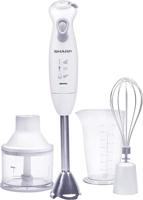 Sharp Hand Blender 750Watt Steel Shaft With Chopper, Whisker and Beaker - EMHJ41W3