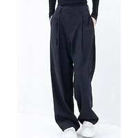 Women's Wide Leg Full Length Fashion Streetwear Street Daily Black Khaki S M Fall Winter Lightinthebox - thumbnail