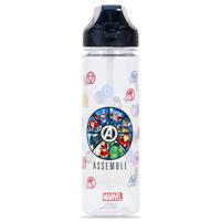 Marvel Avengers Assemble 2 - In - 1 Tritan Water Bottle - Black 650ml